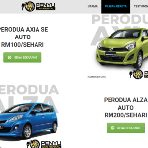 Kereta Sewa Terengganu Syspro Web Development